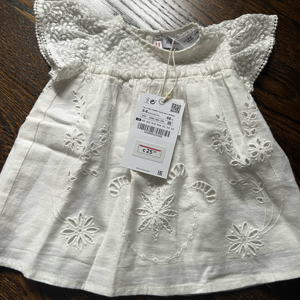 NWT Zara dress 3-6 months. Soo cute! We forgot about it!